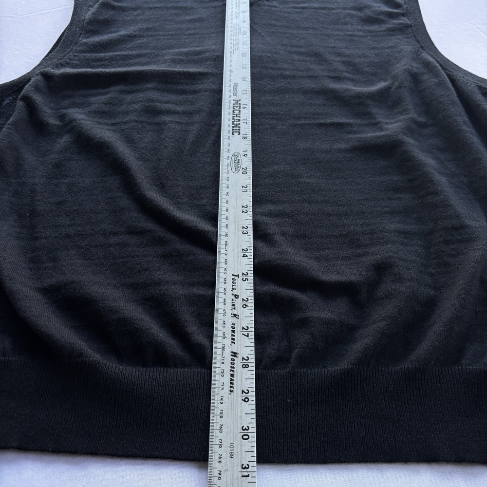 IZOD Sweater Vest Mens XXL Premium Essentials Black Natural Stretch Cotton Blend - Picture 6 of 11